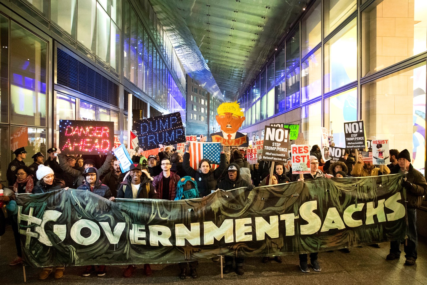 Fortune 500: Goldman Sachs, protests, Dodd-Frank