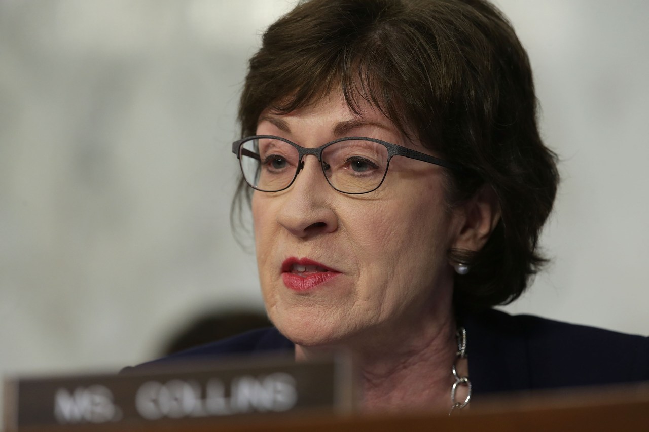 Susan Collins Says Can't Support Judge Who Would Overturn Abortion Law