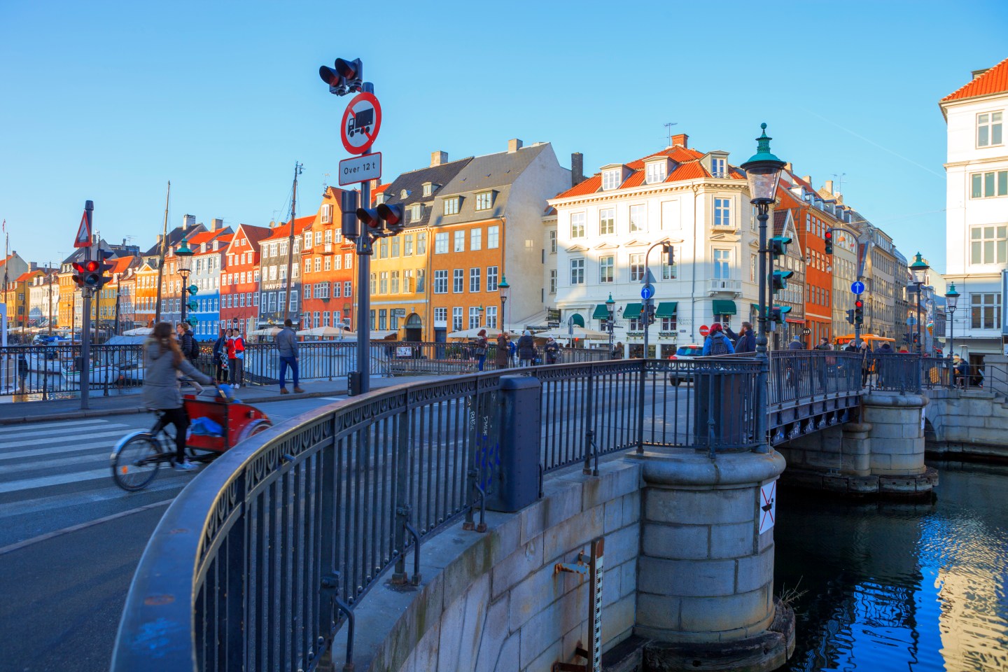 Nyhavn district in Copenhagen, Denmark