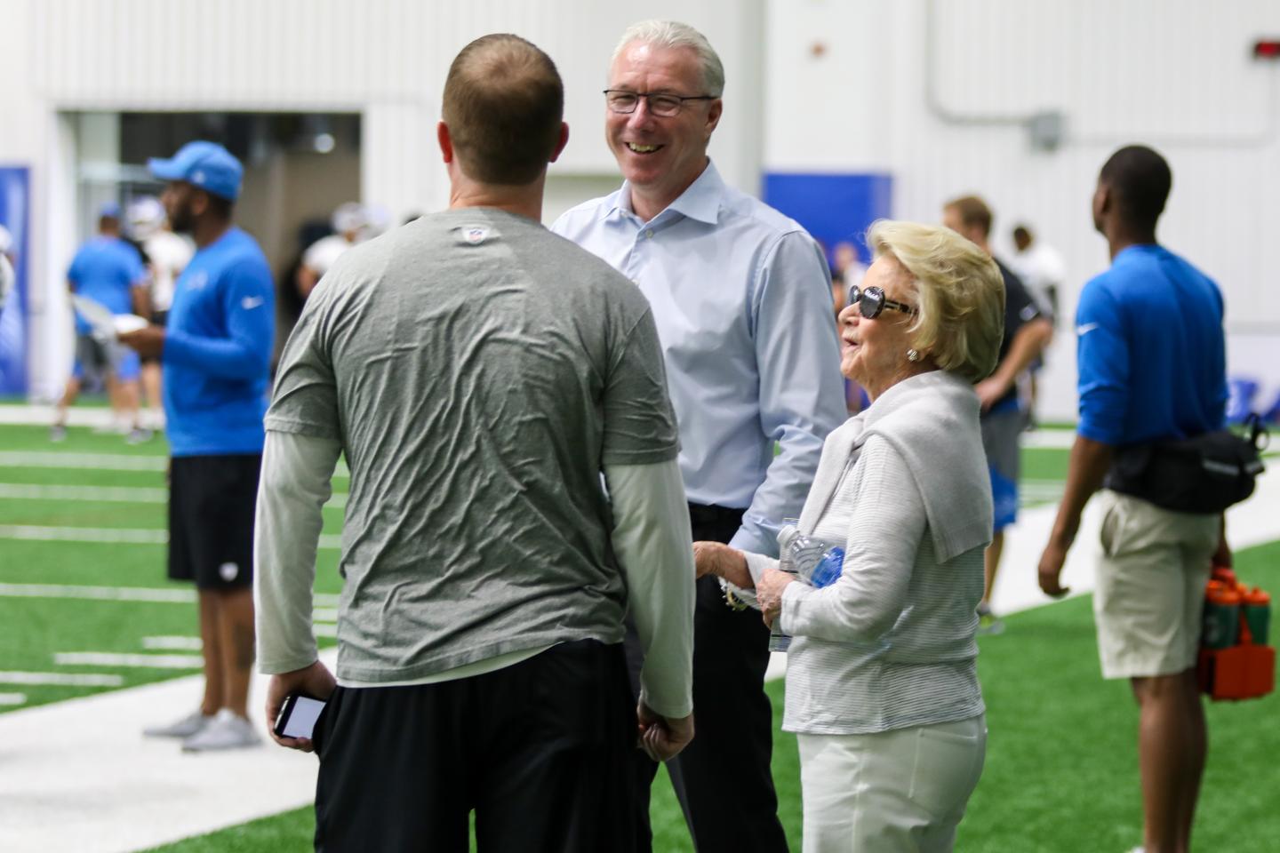 Rod Wood, Martha Firestone Ford and Bob Quinn