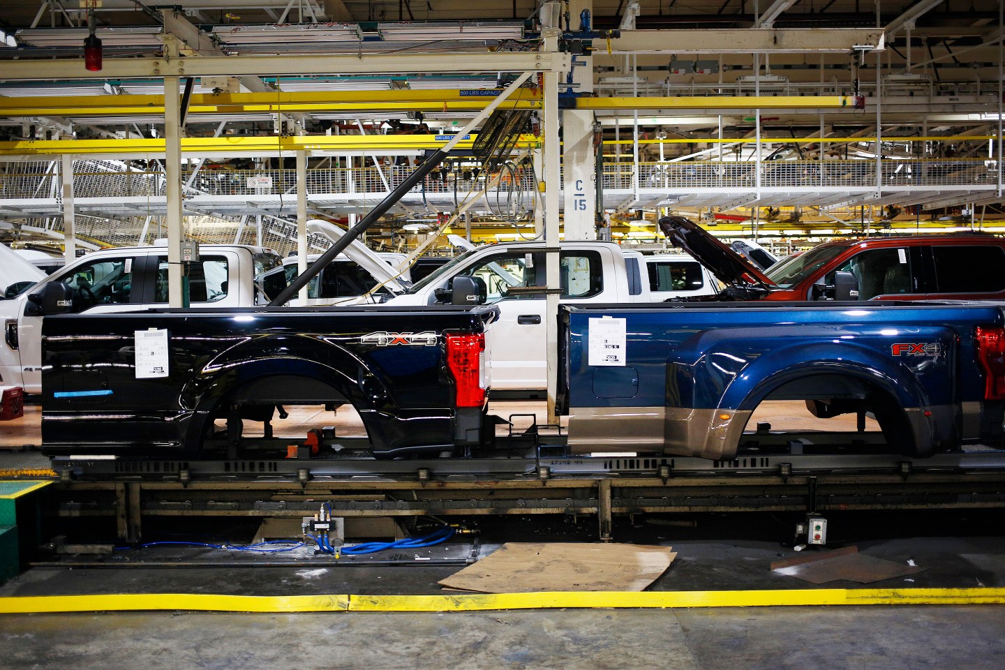 Operations Inside The Ford Motor Co. Kentucky Truck Manufacturing Facility