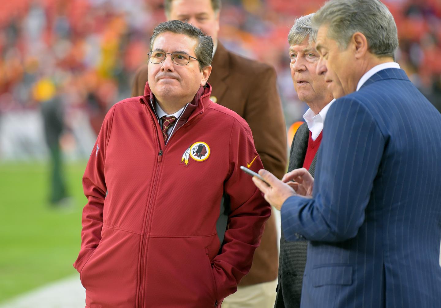 Washington Redskins play the Green Bay Packers