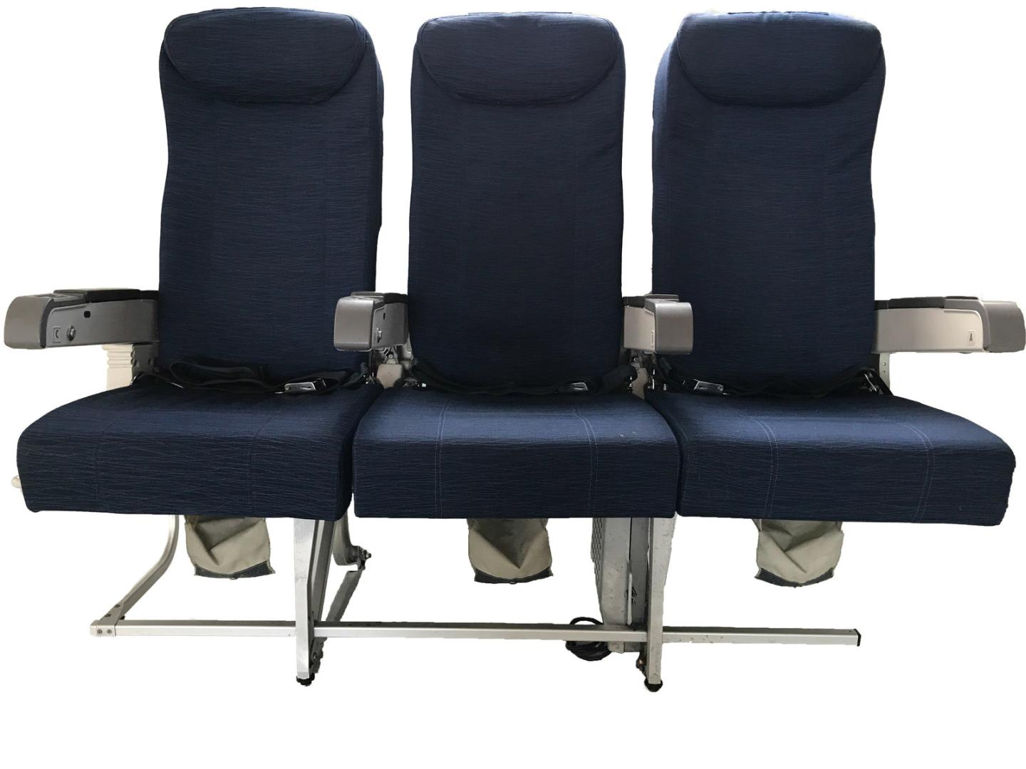 United Airlines Auction-Seat-Triple