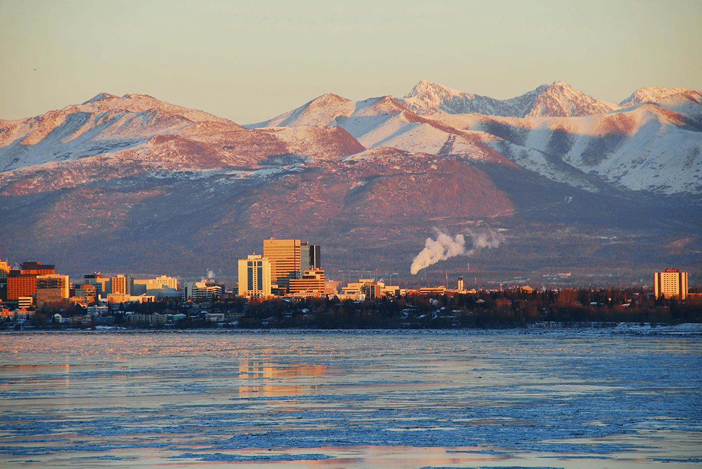 Alaska Anchorage Cold Day