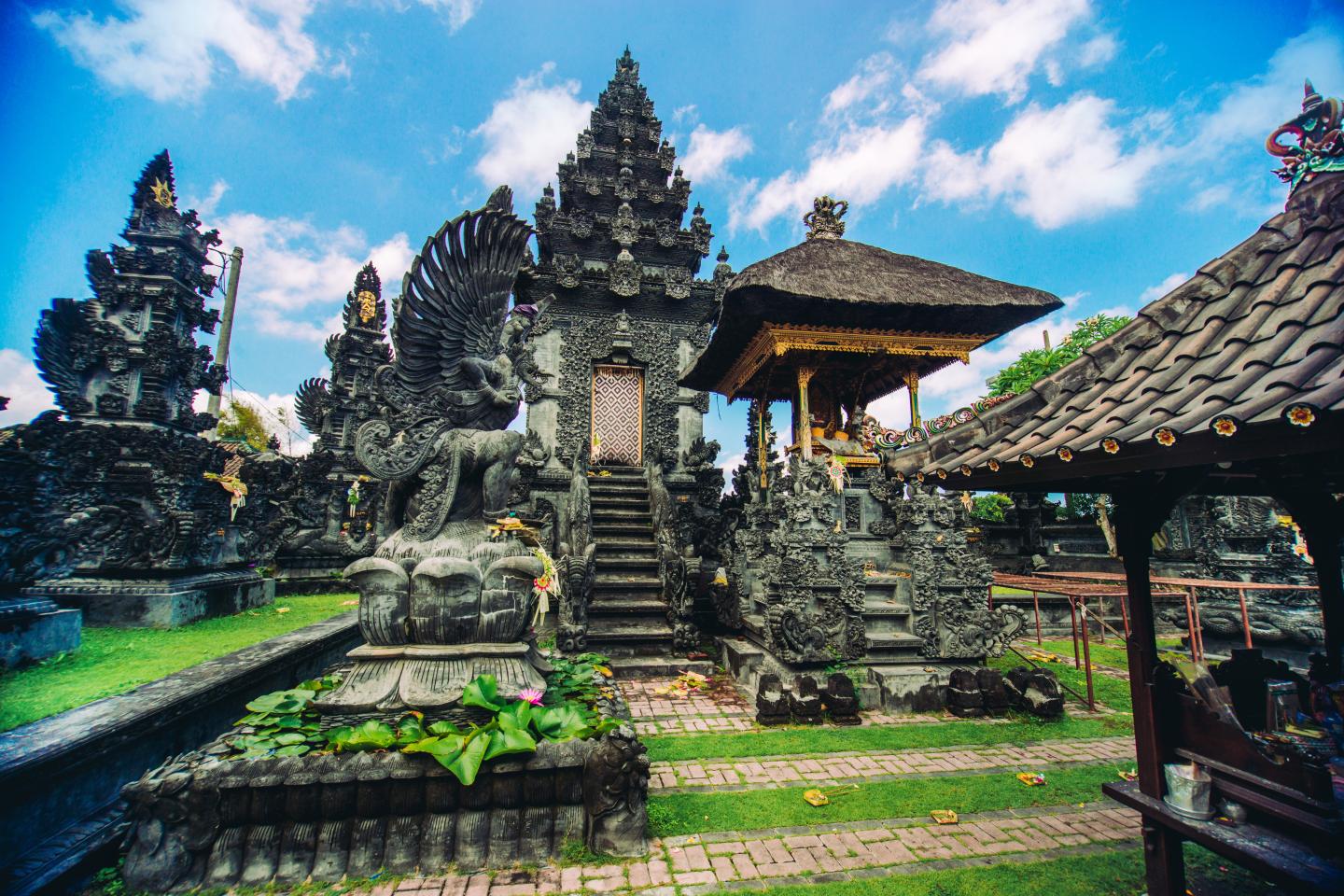 Ancient Traditional Hindu Religious Temple in Bali, Indonesia