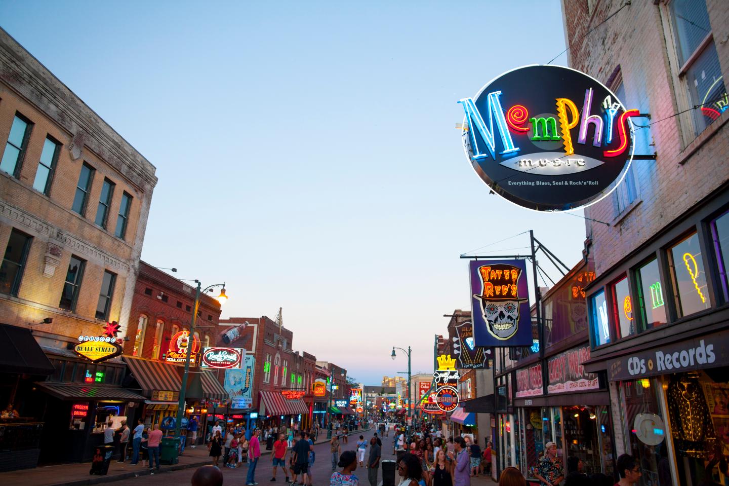 View of Beale Street, Memphis, TN