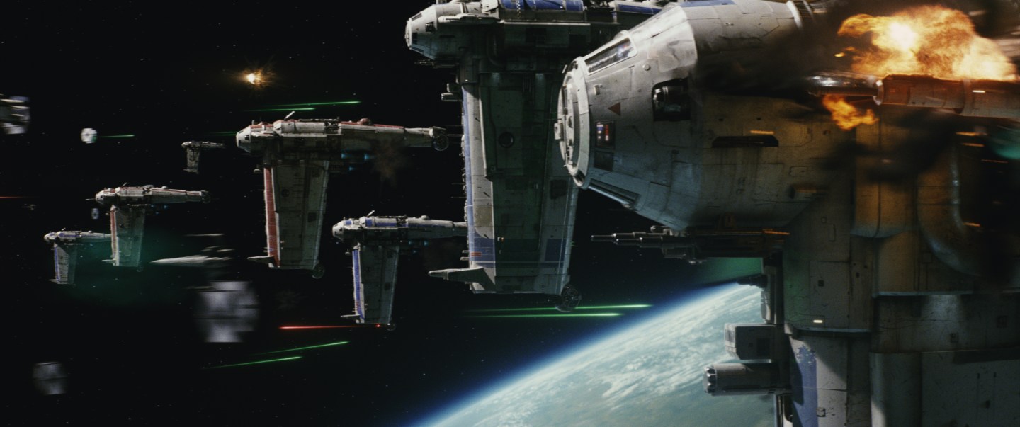 Star Wars: The Last JediPhoto: Film Frames Industrial Light & Magic/Lucasfilm©2017 Lucasfilm Ltd. All Rights Reserved.