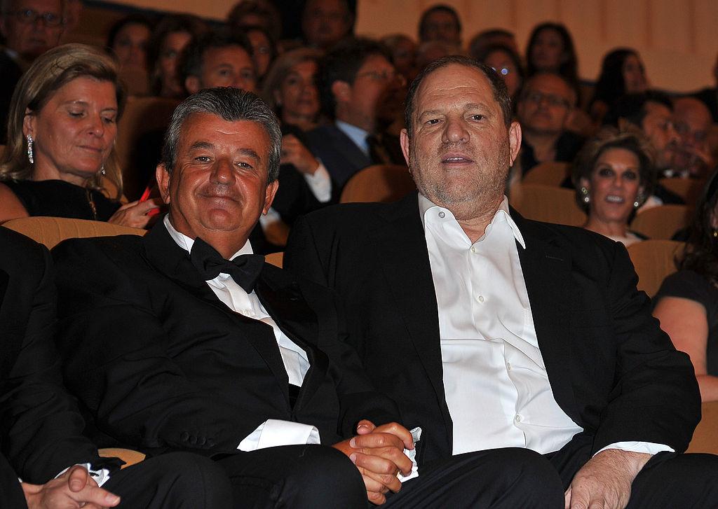 Tarak Ben Ammar with Harvey Weinstein.