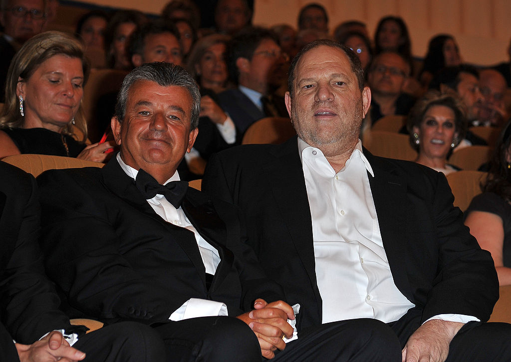 Tarak Ben Ammar with Harvey Weinstein.