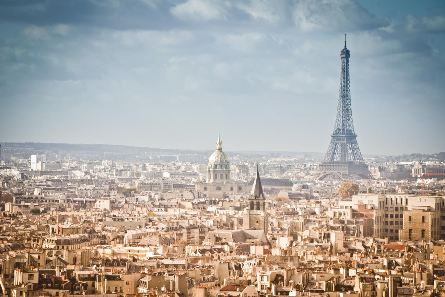 Skyline Paris France and The Eiffel Tower