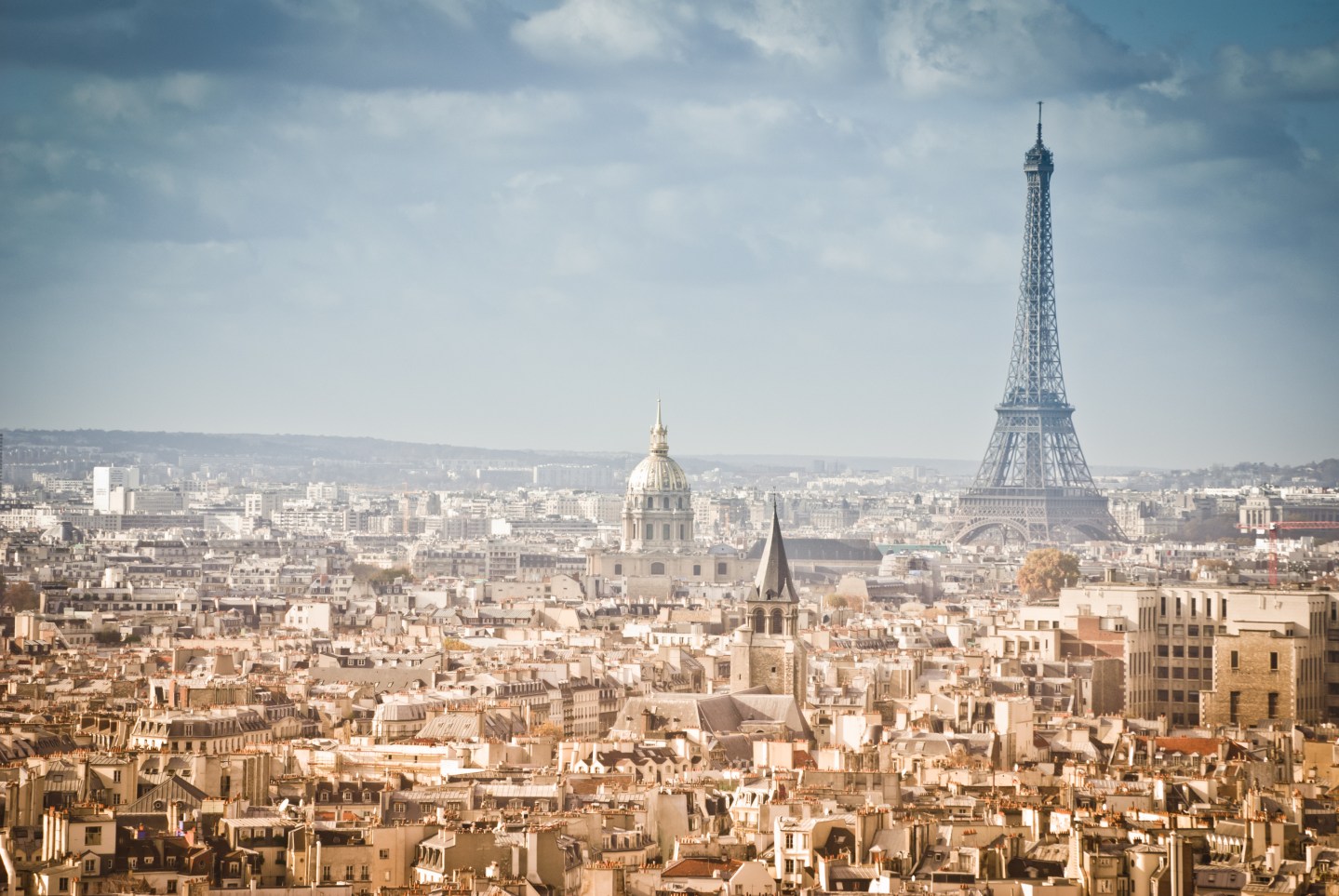 Skyline Paris France and The Eiffel Tower