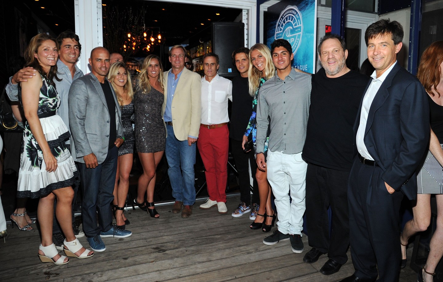 Harvey Weinstein, Dirk Ziff and others at the World Surf League Cocktail Party.