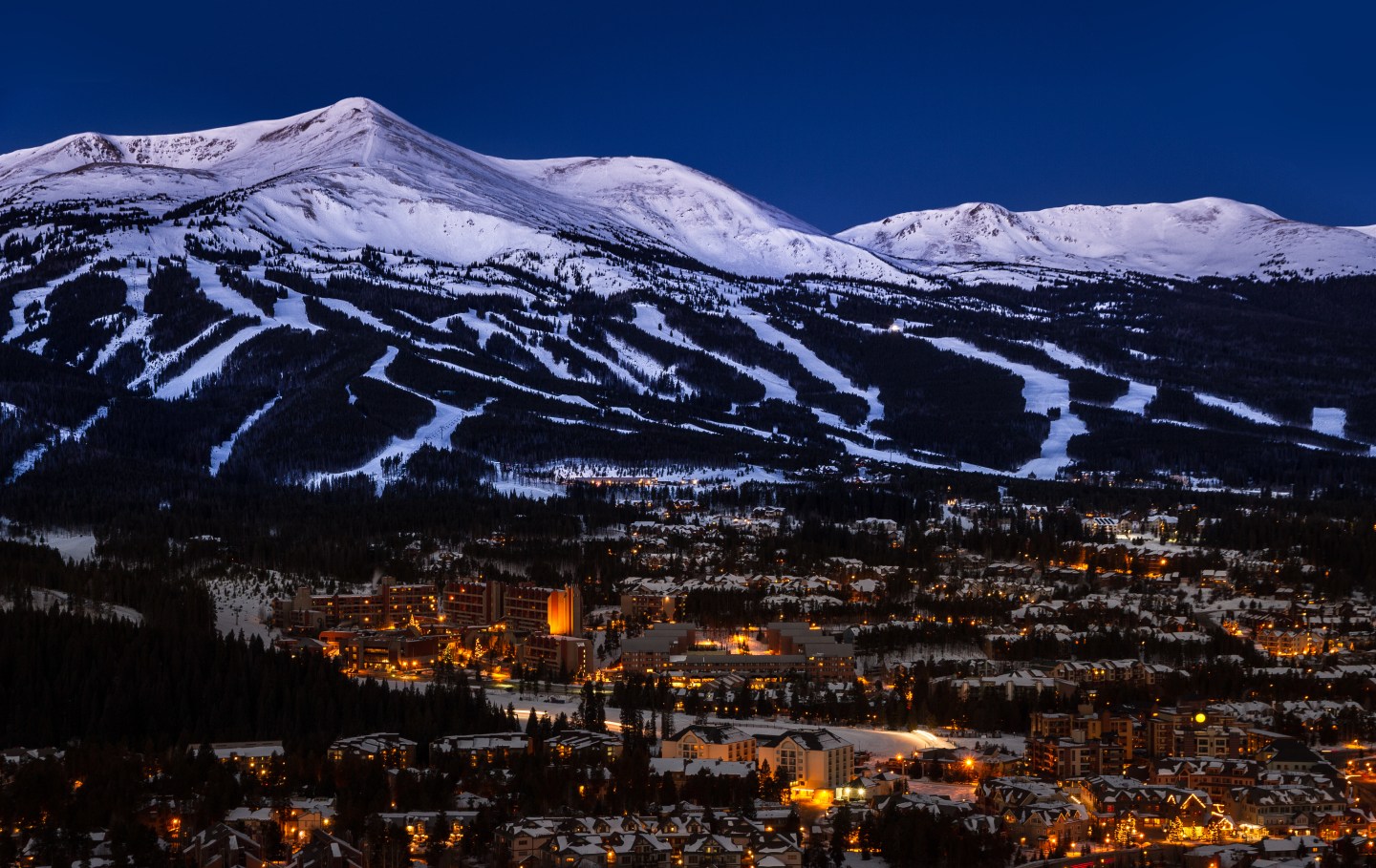 Ski slopes, Breckenridge, Colorado, USA