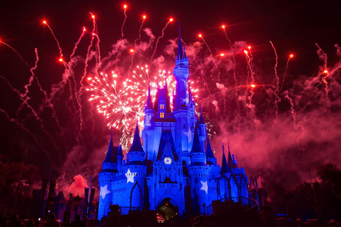 Fireworks Over Cinderella's Castle at Disney's Magic Kingdom