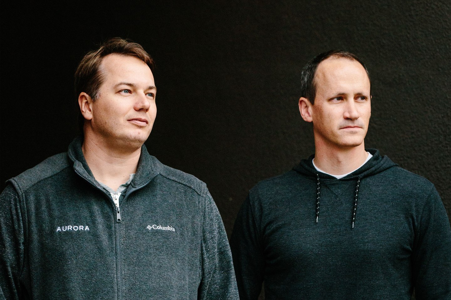 Chris Urmson and Sterling Anderson, two of Aurora’s cofounders.