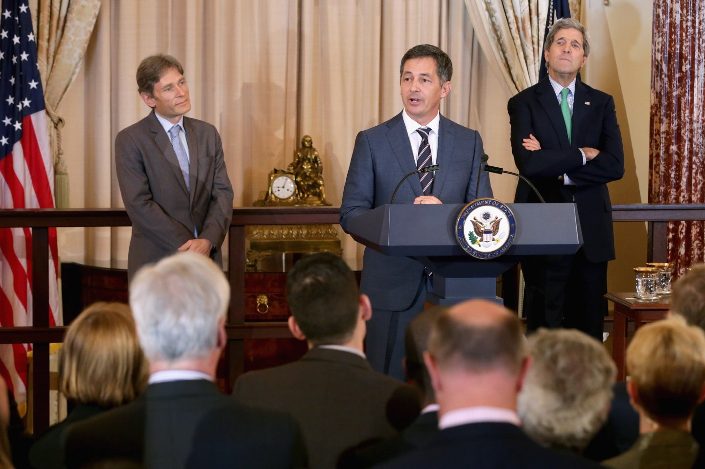 Sec. Of State John Kerry Meets With LGBT Special Envoy Randy Berry At The State Dept.