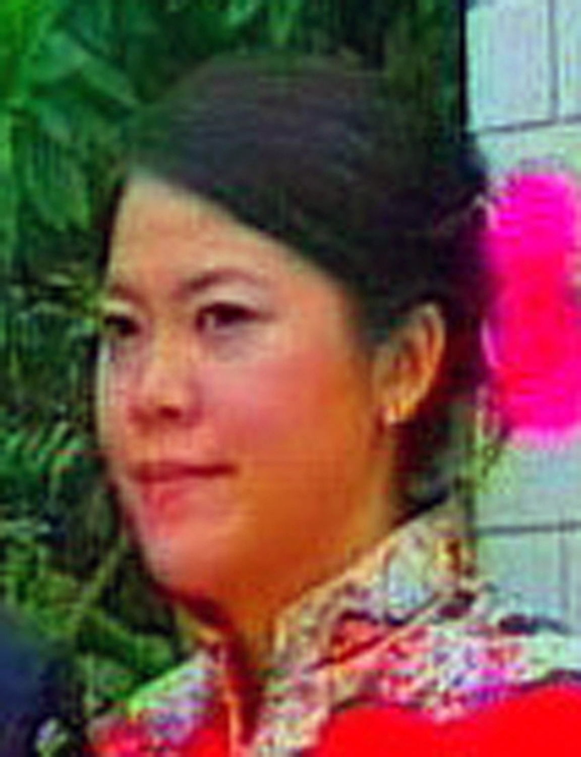 The undated video grab shows Yang Huiyan, China's wealthiest person, during her wedding ceremony