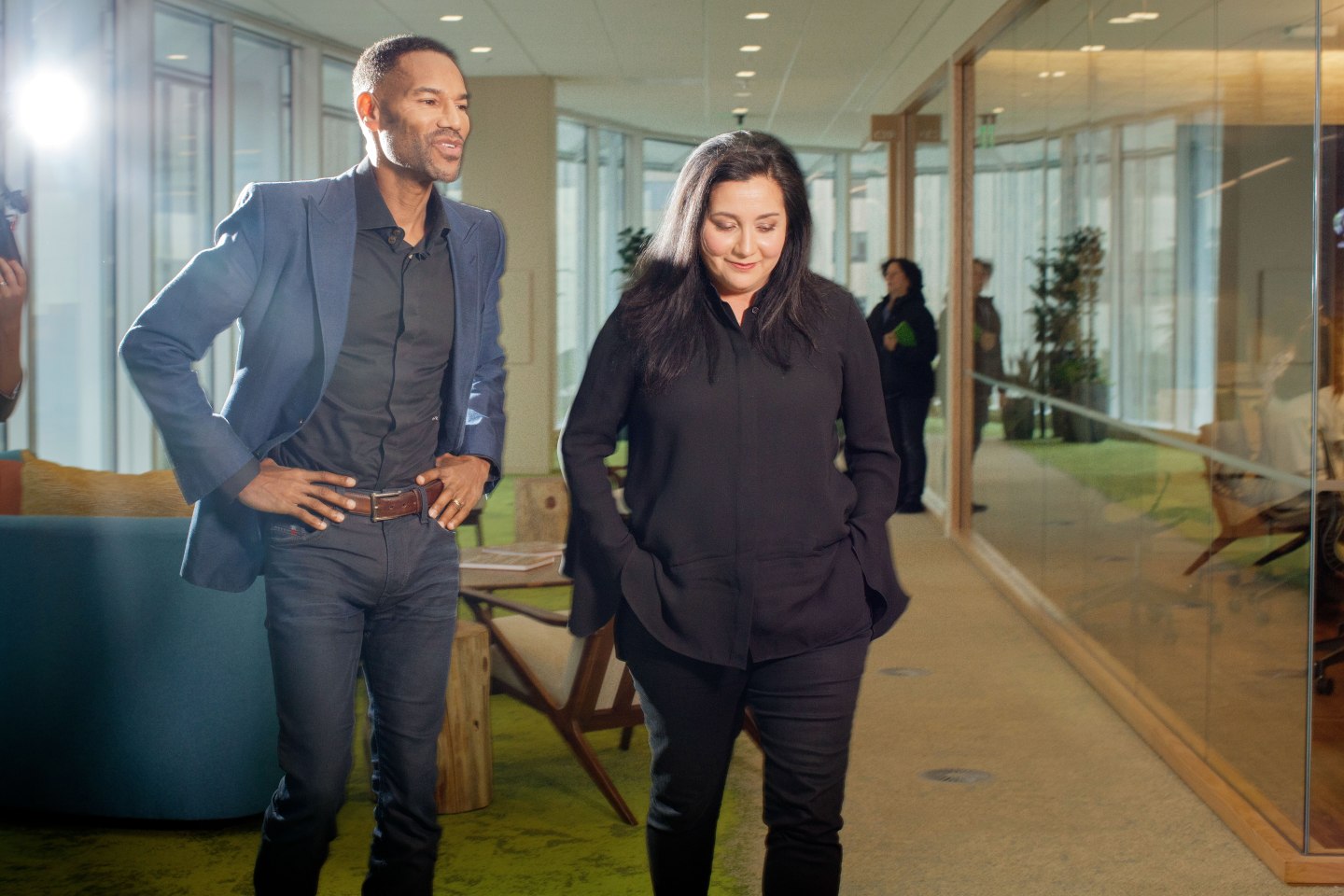 Tony Prophet and Cindy Robbins of Salesforce.