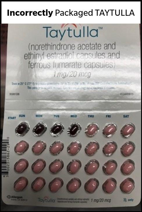 Incorrectly Packaged TAYTULLA Image