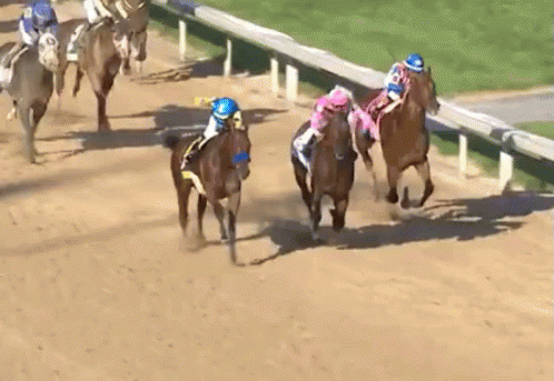 The running of the Kentucky Derby.