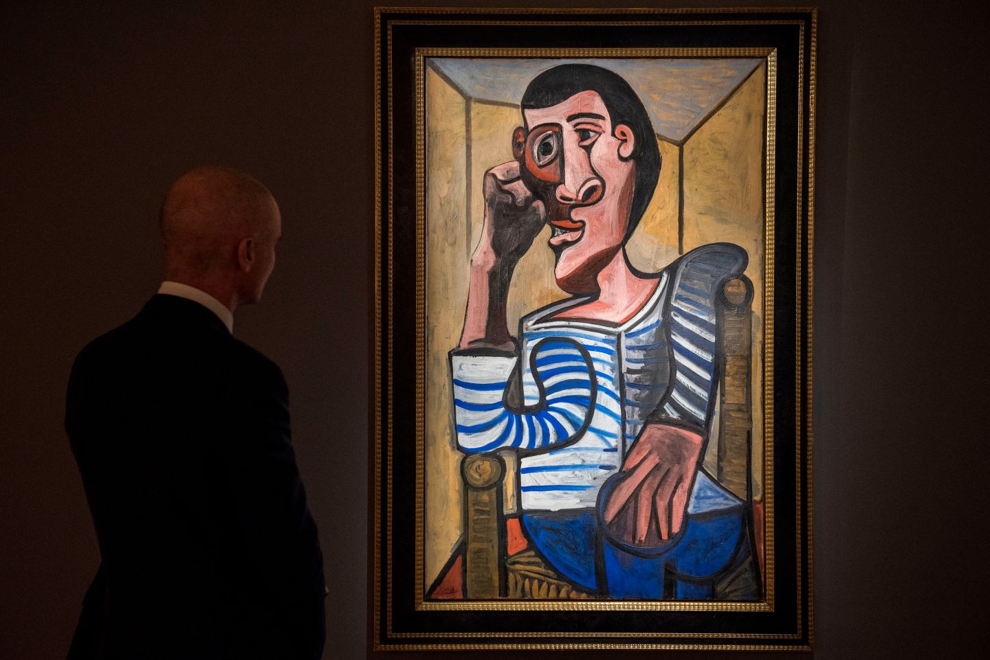 Pablo Picasso's 'Le Marin' on display by Christie's in Hong Kong in March.