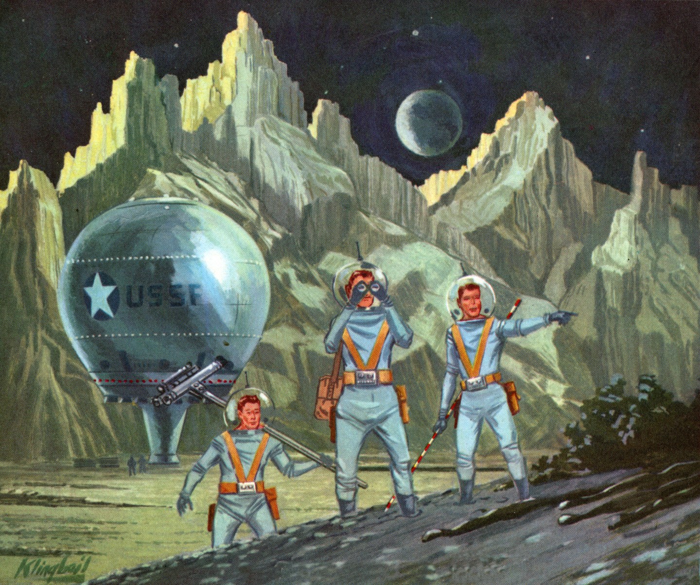 Astronauts Exploring Planet