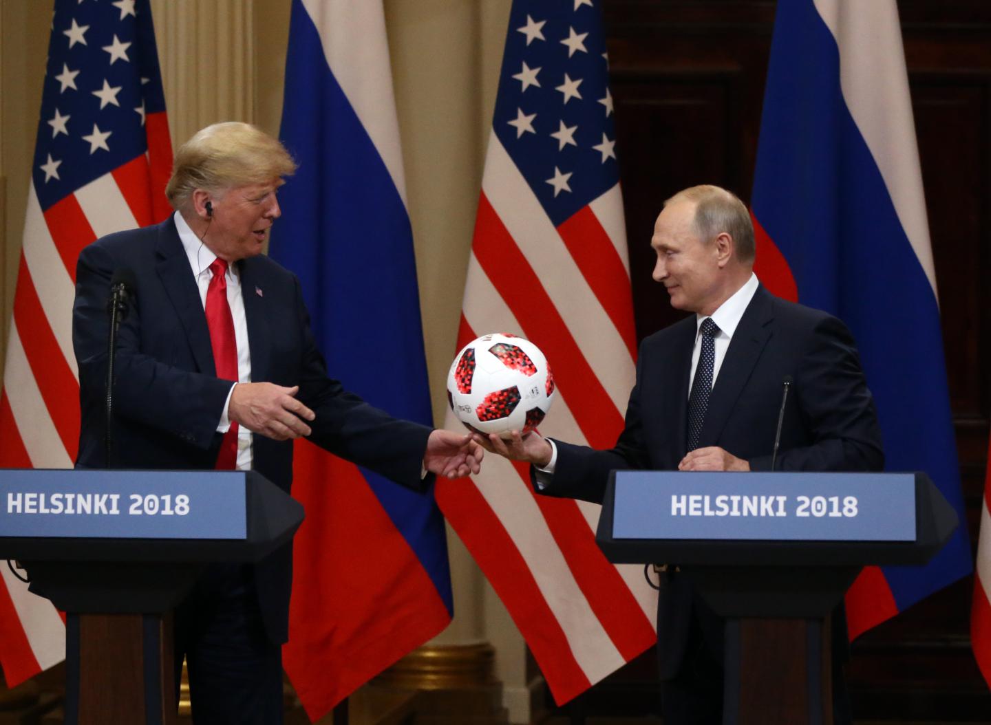 U.S. President Donald Trump meets Russian President Vladimir Putin in Helsinki