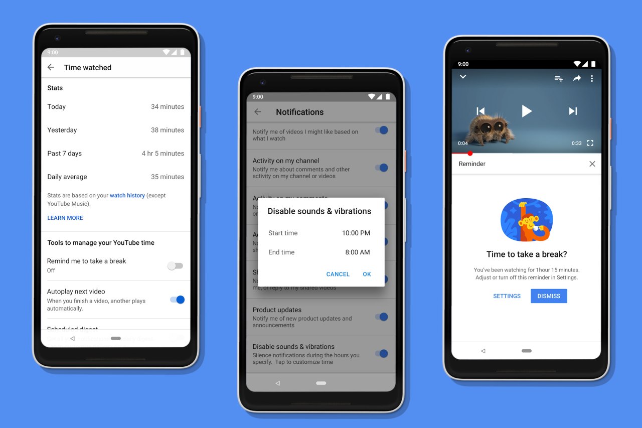 Google Rolls Out 'Digital Wellbeing' Features to Track YouTube Usage