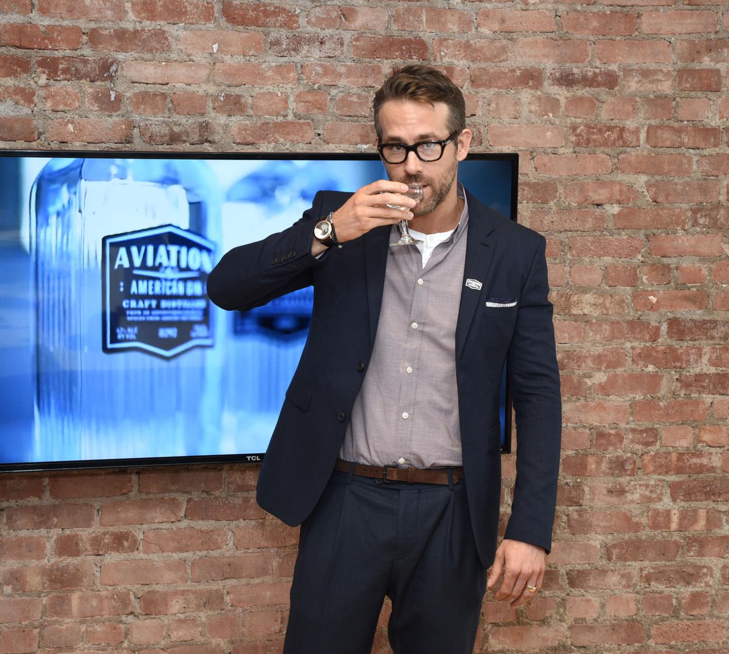 Ryan Reynolds Hosts Event as Owner for his Company Aviation Gin