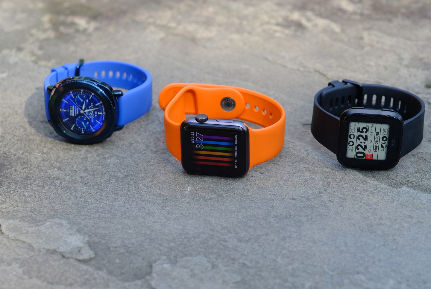 smartwatches from Samsung, Apple and Fitbit