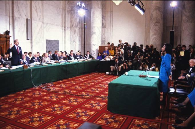 Anita Hill Testifies on Clarence Thomas Nomination, Washington DC, America - 11 Oct 1991