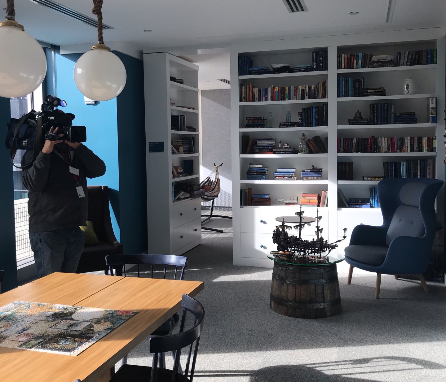 Hidden conference room at Facebook Boston