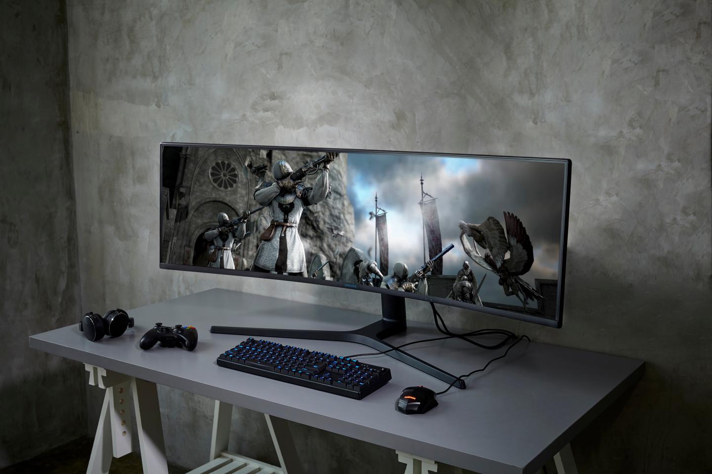 samsung crg9 super wide gaming monitor