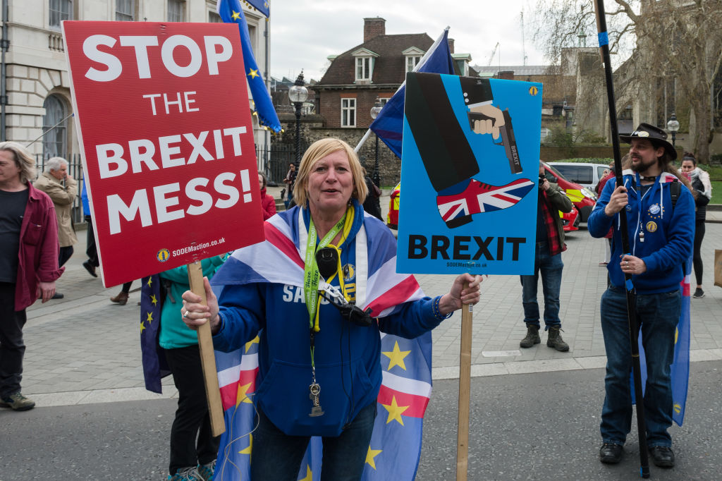 Protest For And Against Brexit In London