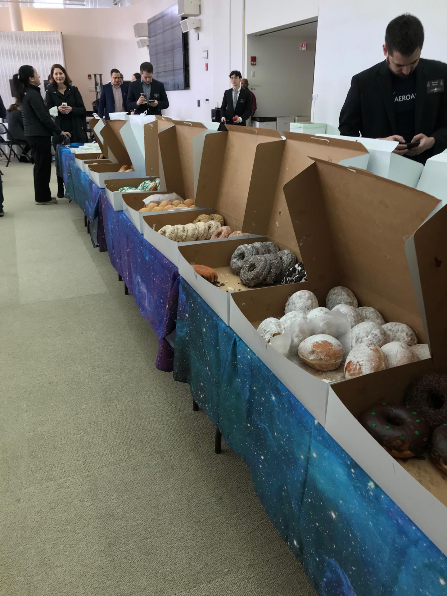 doughnuts offered at MIT space conference