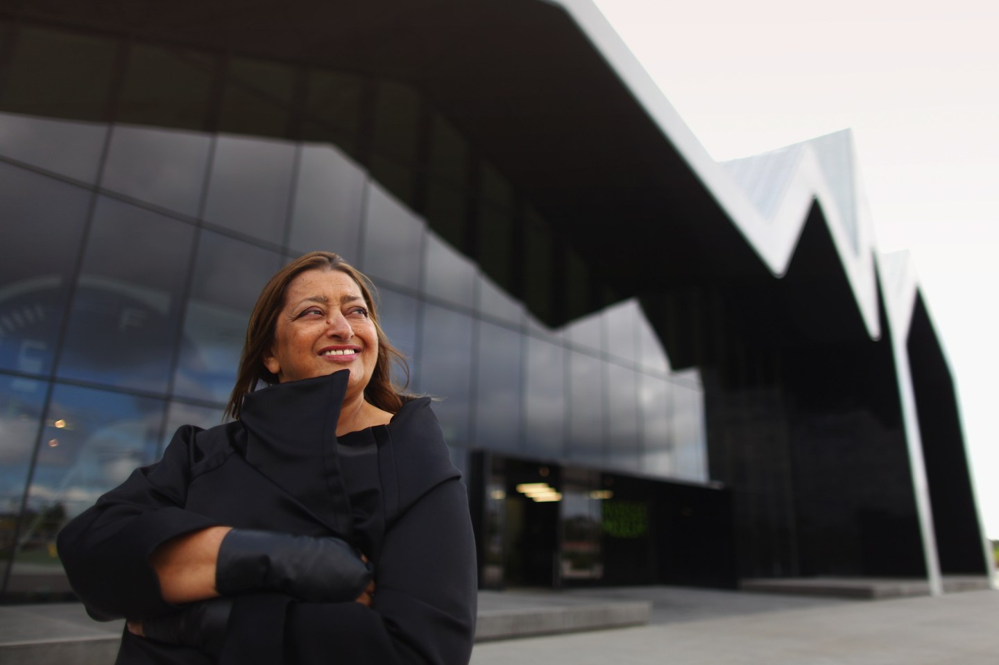 Architect Zaha Hadid Visits Glasgow's Riverside Museum