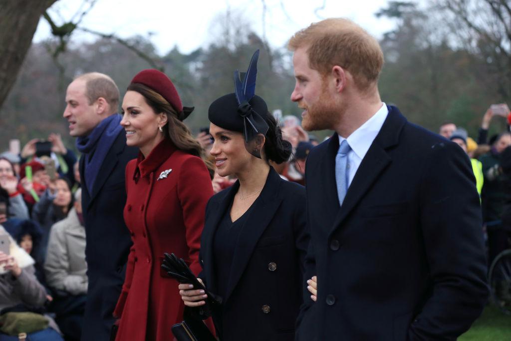 The Royal Family Attend Church On Christmas Day
