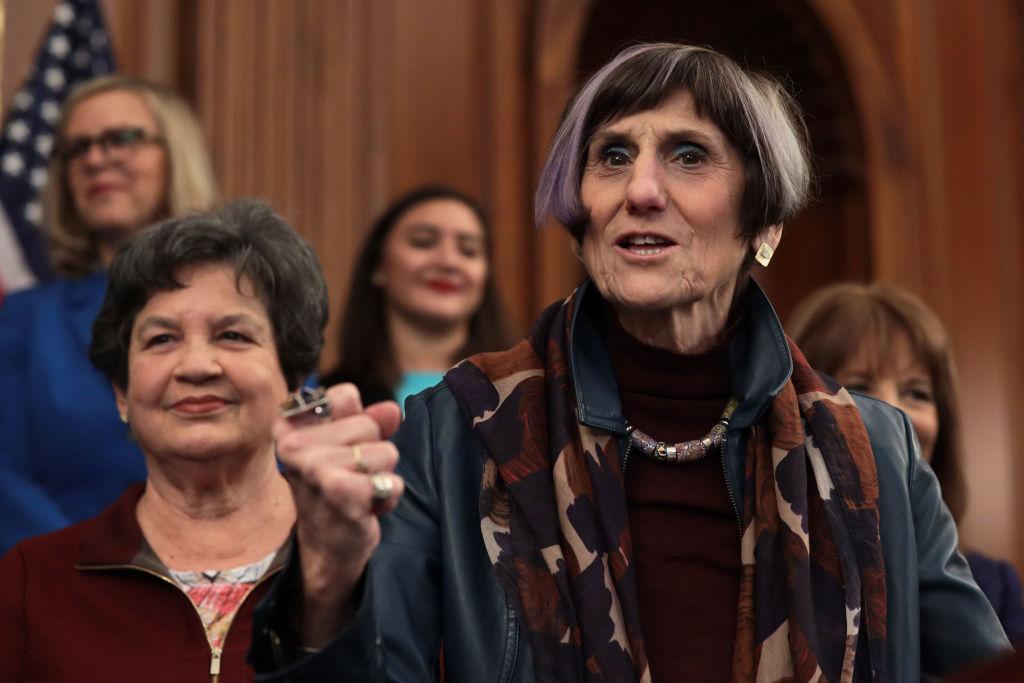 Speaker Nancy Pelosi Holds Press Conference To Reintroduce Paycheck Fairness Act