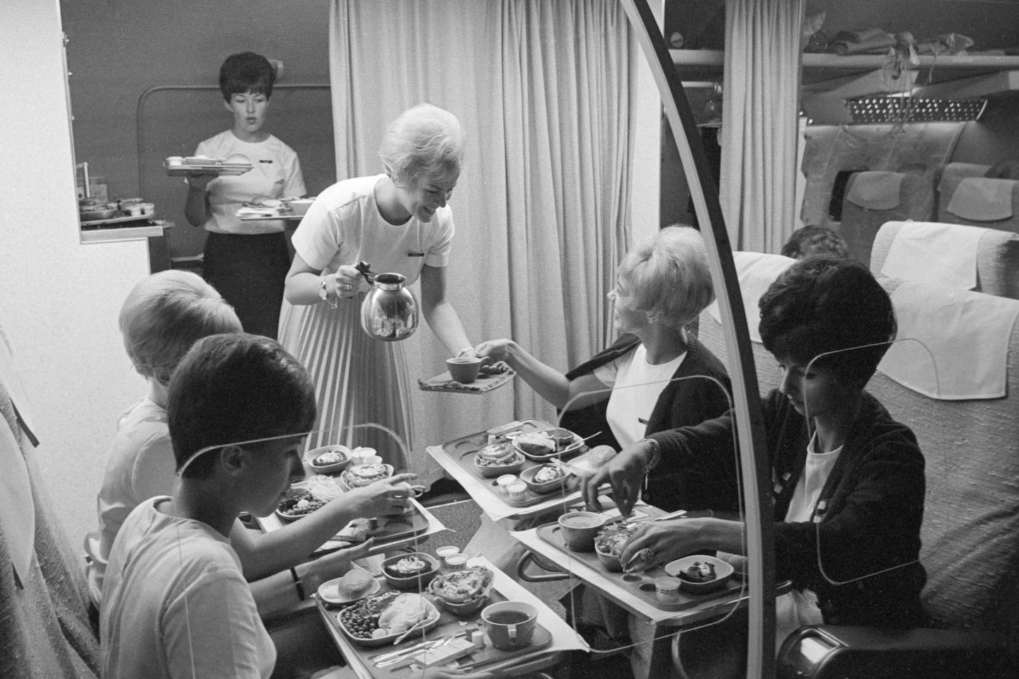 Stewardesses In Training On Ground