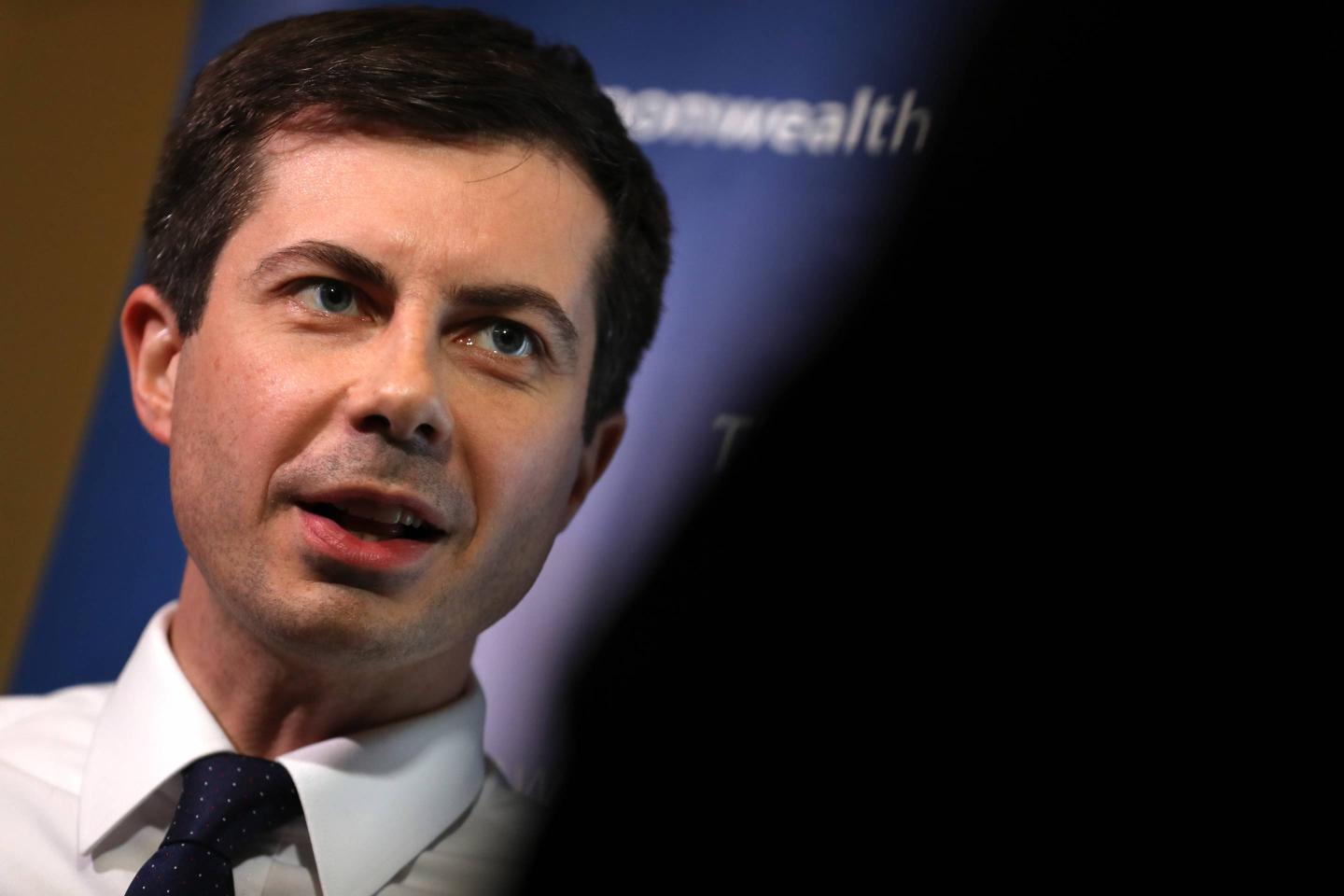 Democratic Presidential Candidate Pete Buttigieg Addresses The Commonwealth Club Of San Fransisco