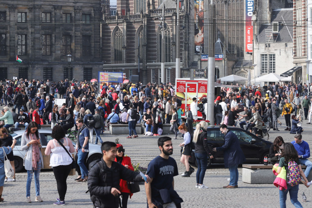 Dam Square In Amsterdam