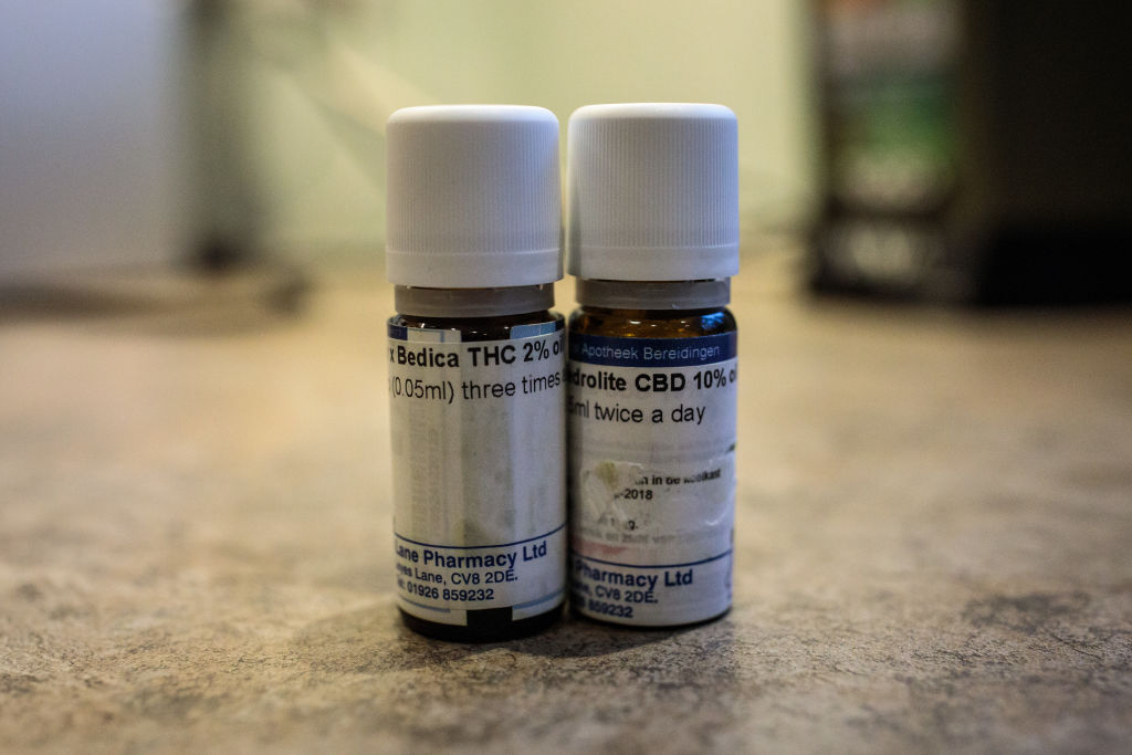 Cannabis oil medicine used to treat a seven year old in Kenilworth, England, who suffers from a rare form of epilepsy. Medical marijuana is now legal in the U.K.