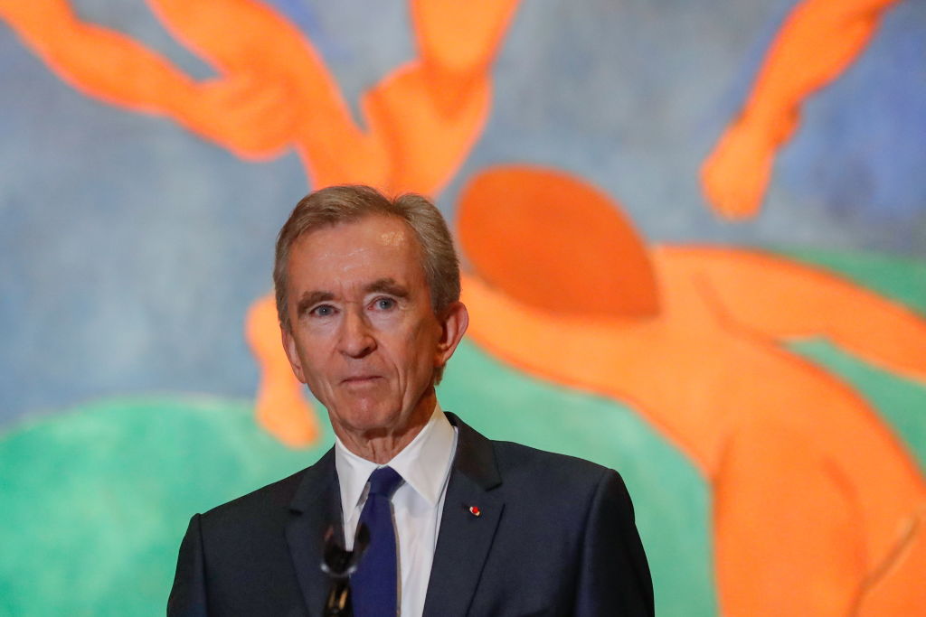LVMH CEO Bernard Arnault in front of Dance (La Danse), a 1910 painting by Henri Matisse