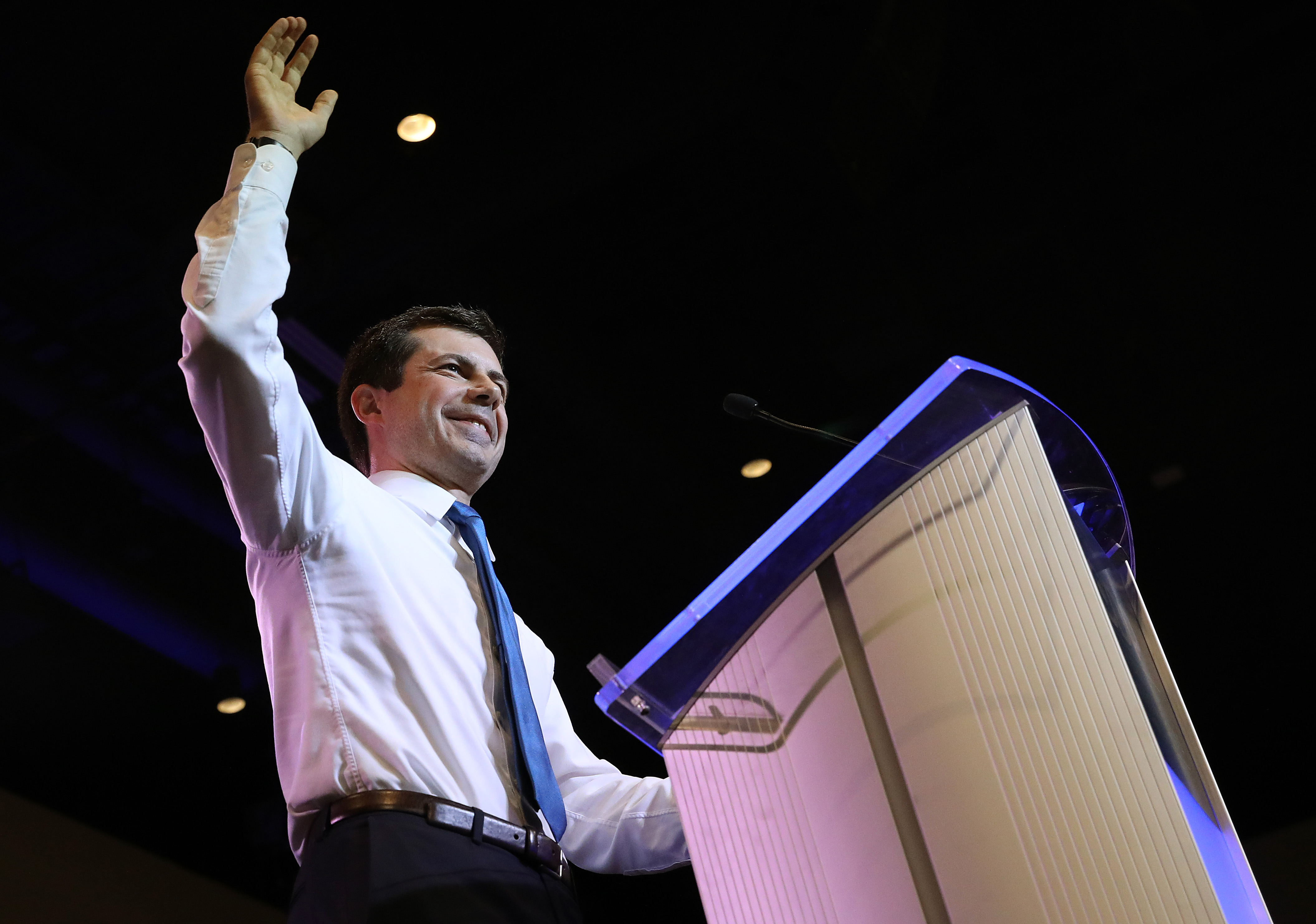 Democratic presidential candidate, South Bend Mayor Pete Buttigieg speaks at the South Carolina Democratic Party State Convention  on June 22, 2019 in Columbia, South Carolina. 
