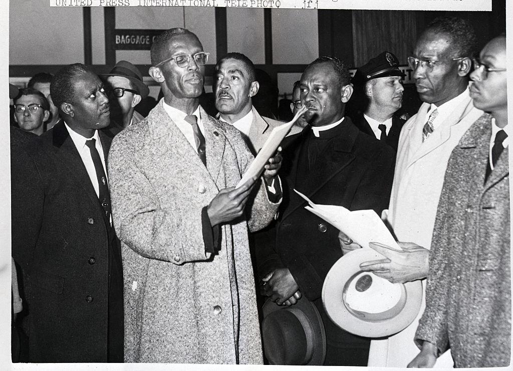 Rev. Mccollough At Airport Protest