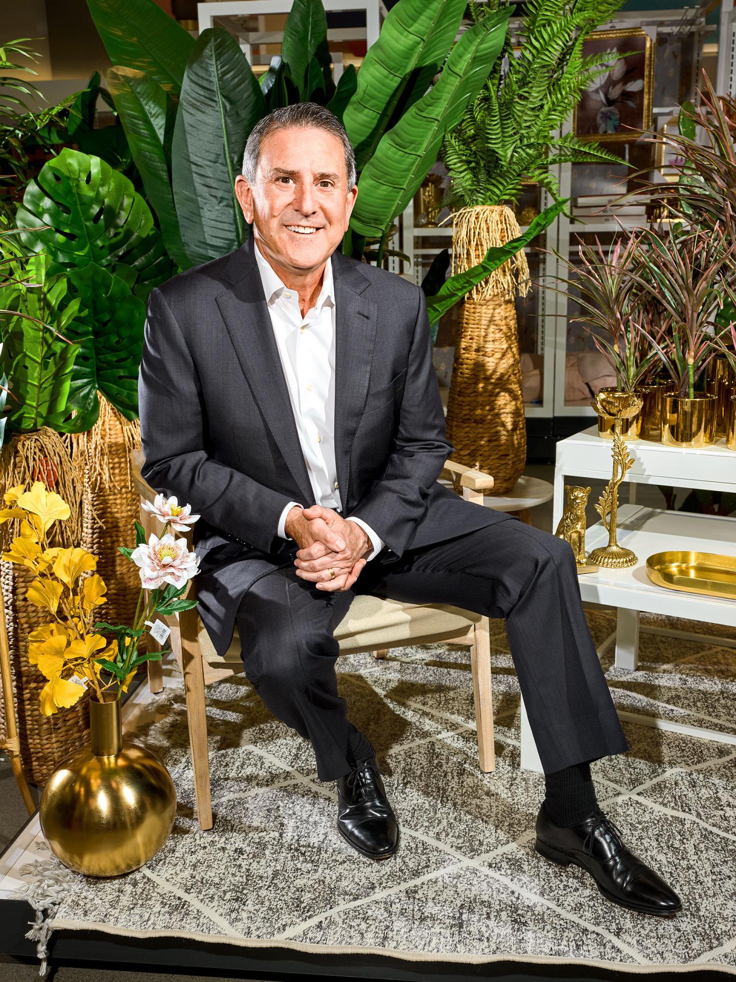 Target CEO Brian Cornell, photographed in the home decor section of a Target in Minneapolis.