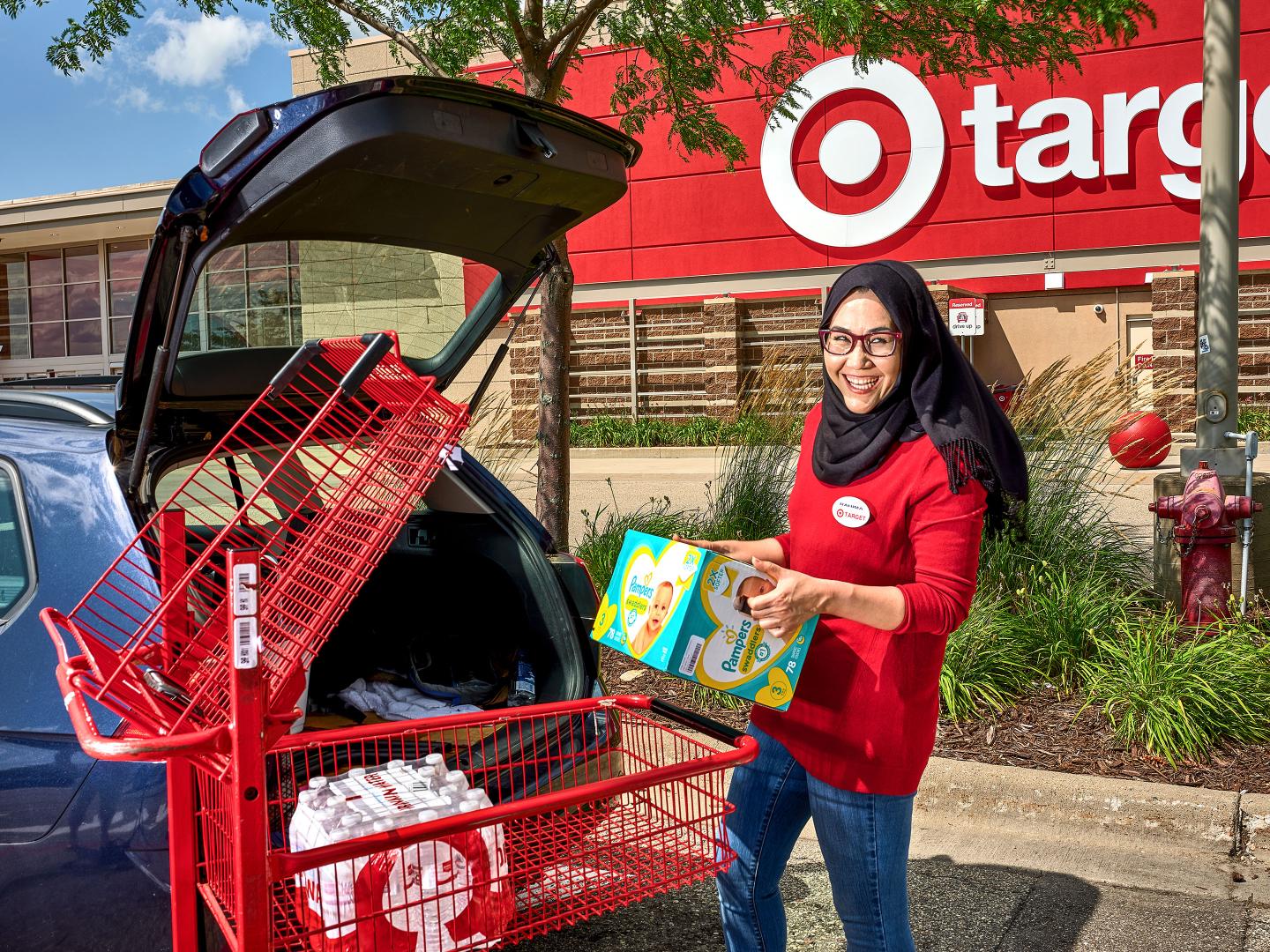 Target Employee Loading Car