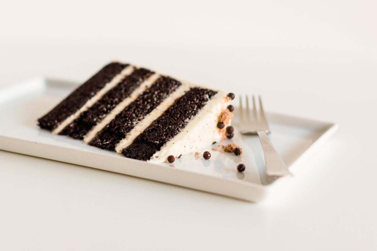 Bellingham Restaurants-Saltadena-chocolate Salt & Pepper Cake Slice