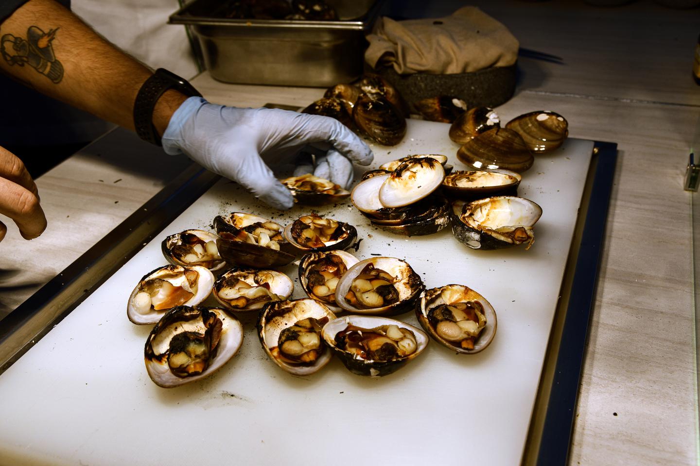 Solaz Cabo Tatemada Clams Kitchen