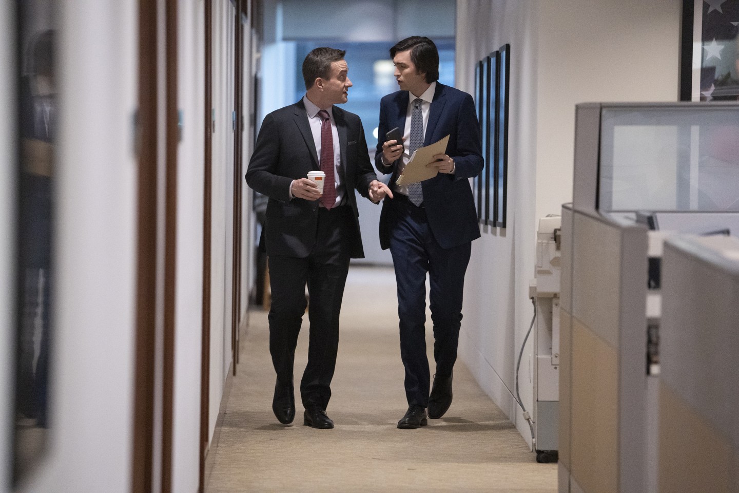 Tom and Greg in Season 2 of Succession